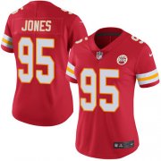 Wholesale Cheap Nike Chiefs #95 Chris Jones Red Team Color Women's Stitched NFL Vapor Untouchable Limited Jersey