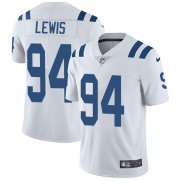 Wholesale Cheap Nike Colts #94 Tyquan Lewis White Men's Stitched NFL Vapor Untouchable Limited Jersey