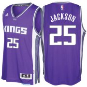Wholesale Cheap Sacramento Kings #25 Justin Jackson Road Purple New Swingman Jersey