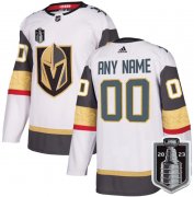 Wholesale Cheap Men's Vegas Golden Knights Active Player Custom White 2023 Stanley Cup Final Stitched Jersey