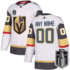 Wholesale Cheap Men\'s Vegas Golden Knights Active Player Custom White 2023 Stanley Cup Final Stitched Jersey