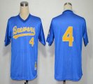 Wholesale Cheap Mitchell And Ness 1991 Brewers #4 Paul Molitor Blue Stitched MLB Jersey