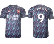 Cheap Arsenal F.C #9 Lacazette Away Soccer Jersey7
