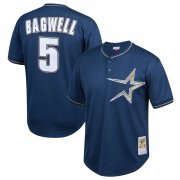 Wholesale Cheap Men's Houston Astros #5 Jeff Bagwell Mitchell & Ness Cooperstown 1997 Mesh Batting Practice Navy Jersey