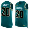 Wholesale Cheap Nike Jaguars #20 Jalen Ramsey Teal Green Alternate Men's Stitched NFL Limited Tank Top Jersey
