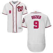 Wholesale Cheap Washington Nationals #9 Brian Dozier Home Flex Base White Stitched MLB Jersey