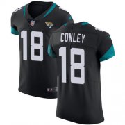 Wholesale Cheap Nike Jaguars #18 Chris Conley Black Team Color Men's Stitched NFL Vapor Untouchable Elite Jersey