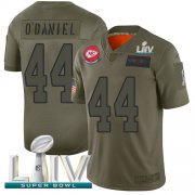 Wholesale Cheap Nike Chiefs #44 Dorian O'Daniel Camo Super Bowl LIV 2020 Youth Stitched NFL Limited 2019 Salute To Service Jersey