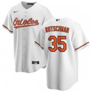 Cheap Men's Baltimore Orioles #35 Adley Rutschman White Cool Base Stitched Jersey