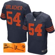 Wholesale Cheap Nike Bears #54 Brian Urlacher Navy Blue Alternate Men's Stitched NFL Elite Autographed Jersey