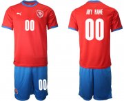 Wholesale Cheap Men 2020-2021 European Cup Czech Republic home red customized Soccer Jersey