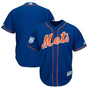 Wholesale Cheap Mets Blank Blue 2019 Spring Training Cool Base Stitched MLB Jersey
