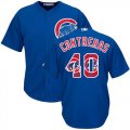 Wholesale Cheap Cubs #40 Willson Contreras Blue Team Logo Fashion Stitched MLB Jersey