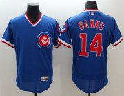 Wholesale Cheap Cubs #14 Ernie Banks Blue Flexbase Authentic Collection Cooperstown Stitched MLB Jersey