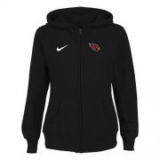 Wholesale Cheap Nike Arizona Cardinals Ladies Tailgater Full Zip Hoodie Black