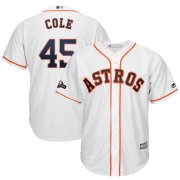 Wholesale Cheap Houston Astros #45 Gerrit Cole Majestic 2019 Postseason Official Cool Base Player Jersey White