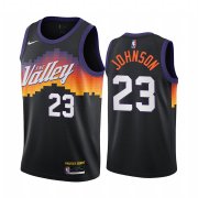 Wholesale Cheap Nike Suns #23 Cameron Johnson Black NBA Swingman 2020-21 City Edition Jersey