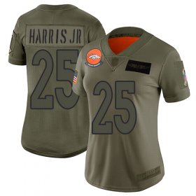 Wholesale Cheap Nike Broncos #25 Chris Harris Jr Camo Women\'s Stitched NFL Limited 2019 Salute to Service Jersey