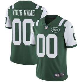 Wholesale Cheap Nike New York Jets Customized Green Team Color Stitched Vapor Untouchable Limited Men\'s NFL Jersey