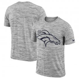 Wholesale Cheap Denver Broncos Nike Sideline Legend Velocity Travel Performance T-Shirt Heathered Black