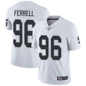 Wholesale Cheap Nike Raiders #96 Clelin Ferrell White Men\'s Stitched NFL Vapor Untouchable Limited Jersey