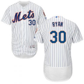 Wholesale Cheap Mets #30 Nolan Ryan White(Blue Strip) Flexbase Authentic Collection Stitched MLB Jersey