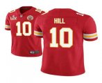 Wholesale Cheap Men's Kansas City Chiefs #10 Tyreek Hill Red 2021 Super Bowl LV Vapor Untouchable Stitched Nike Limited NFL Jersey