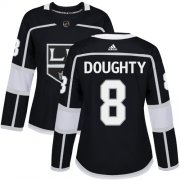 Wholesale Cheap Adidas Kings #8 Drew Doughty Black Home Authentic Women's Stitched NHL Jersey