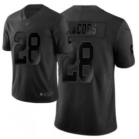 Wholesale Cheap Nike Raiders #28 Josh Jacobs Black Men\'s Stitched NFL Limited City Edition Jersey