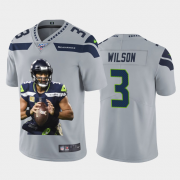 Cheap Seattle Seahawks #3 Russell Wilson Nike Team Hero Vapor Limited NFL Jersey Grey