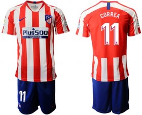Wholesale Cheap Atletico Madrid #11 Correa Home Soccer Club Jersey