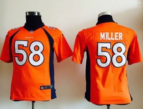 Wholesale Cheap Nike Broncos #58 Von Miller Orange Team Color Youth Stitched NFL Elite Jersey