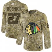 Wholesale Cheap Adidas Blackhawks #27 Jeremy Roenick Camo Authentic Stitched NHL Jersey