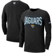 Wholesale Cheap Jacksonville Jaguars Nike Sideline Property Of Performance Long Sleeve T-Shirt Black