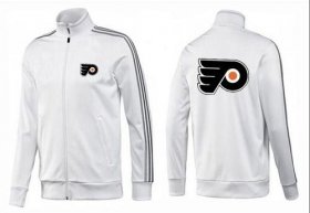 Wholesale Cheap NHL Philadelphia Flyers Zip Jackets White-1