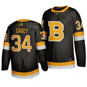 Wholesale Cheap Adidas Boston Bruins #34 Paul Carey Black 2019-20 Authentic Third Stitched NHL Jersey