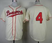 Wholesale Cheap Brewers #4 Paul Molitor Cream 1948 Turn Back The Clock Stitched MLB Jersey