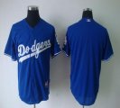 Wholesale Cheap Dodgers Blank Blue Cool Base Stitched MLB Jersey