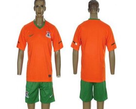 Wholesale Cheap Zambia Blank 2012/2013 Orange Home Soccer Country Jersey