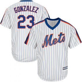 Wholesale Cheap Mets #23 Adrian Gonzalez White(Blue Strip) Alternate Cool Base Stitched Youth MLB Jersey