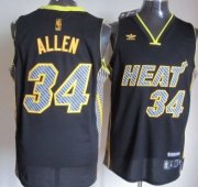 Wholesale Cheap Miami Heat #34 Ray Allen Black Electricity Fashion Jersey