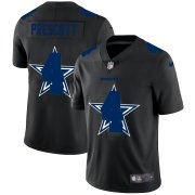 Wholesale Cheap Dallas Cowboys #4 Dak Prescott Men's Nike Team Logo Dual Overlap Limited NFL Jersey Black