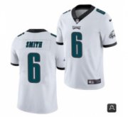 Wholesale Cheap Men Philadelphia Eagles #6 DeVonta Smith 2021 NFL Draft White Vapor Untouchable Limited Stitched Jersey