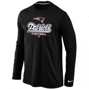 Wholesale Cheap Nike New England Patriots Critical Victory Long Sleeve T-Shirt Black