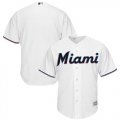 Wholesale Cheap Marlins Blank White Cool Base Stitched Youth MLB Jersey