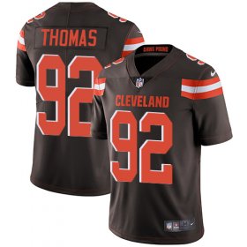 Wholesale Cheap Nike Browns #92 Chad Thomas Brown Team Color Men\'s Stitched NFL Vapor Untouchable Limited Jersey