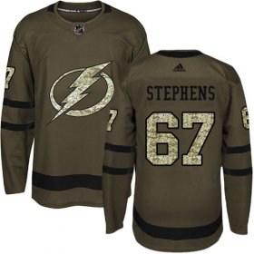 Cheap Adidas Lightning #67 Mitchell Stephens Green Salute to Service Youth Stitched NHL Jersey