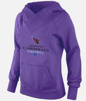 Wholesale Cheap Women\'s Arizona Cardinals Big & Tall Critical Victory Pullover Hoodie Purple