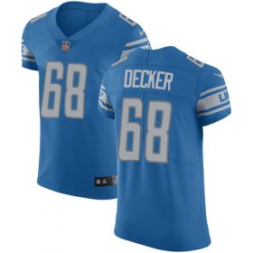 Wholesale Cheap Nike Lions #68 Taylor Decker Blue Team Color Men\'s Stitched NFL Vapor Untouchable Elite Jersey