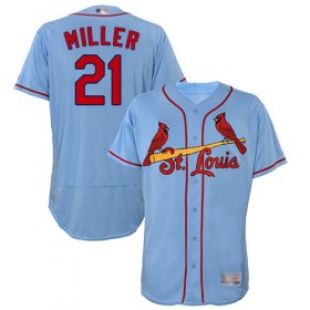 Wholesale Cheap Cardinals #21 Andrew Miller Light Blue Flexbase Authentic Collection Stitched MLB Jersey